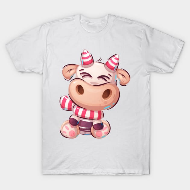 Cute Cow Cartoon T-Shirt by printonmerch